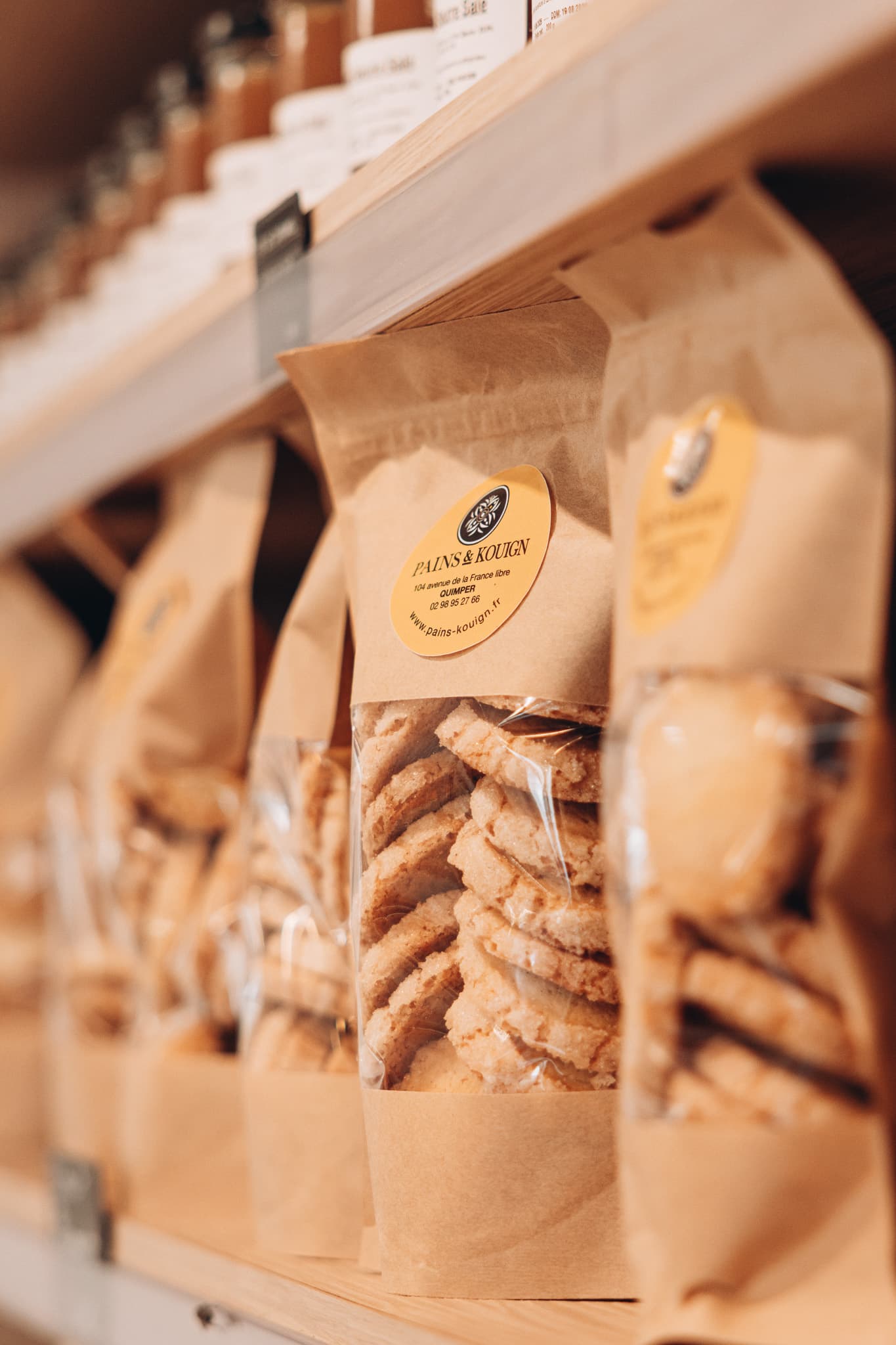 Biscuits de la maison conditionnés en sachets